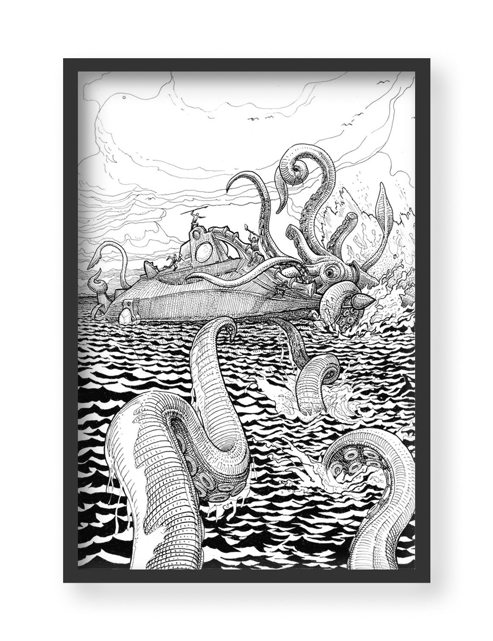 Nautilus – Attack of the Giant Squid (B/W)